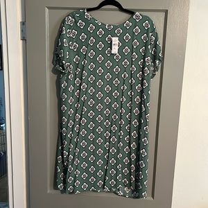 Loft xl silky short sleeve dress